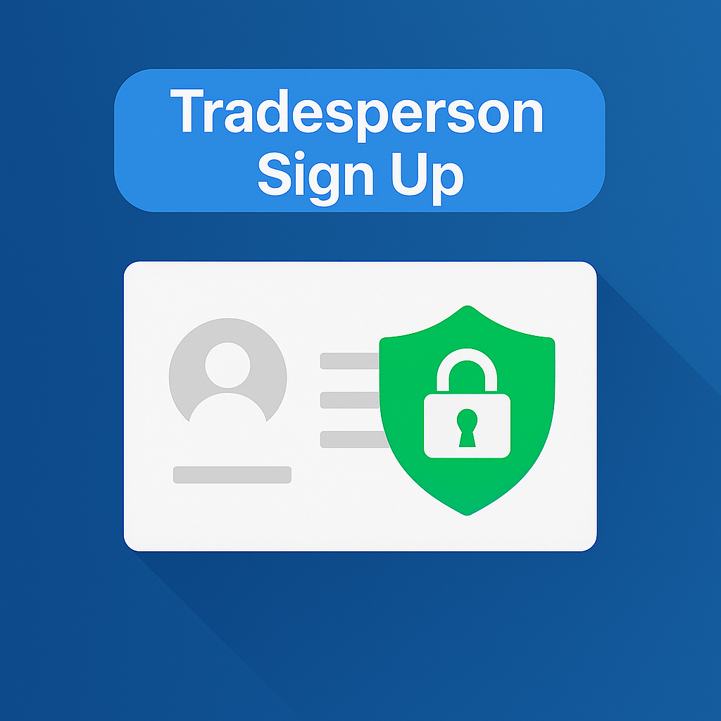 Successful tradesperson growing business